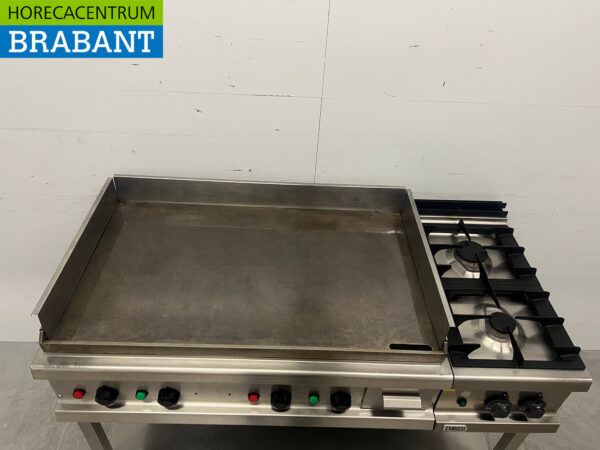 Stainless steel Baking line mobile Adieu griddle and 2 burner stove 400V/230V/Gas Catering - Image 5