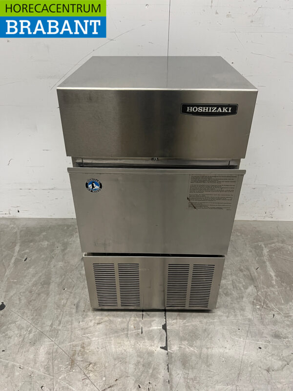 Stainless steel Hoshizaki IM-21CLE with 11.5 kg bunker Produces 22 kg per day 230V Horeca