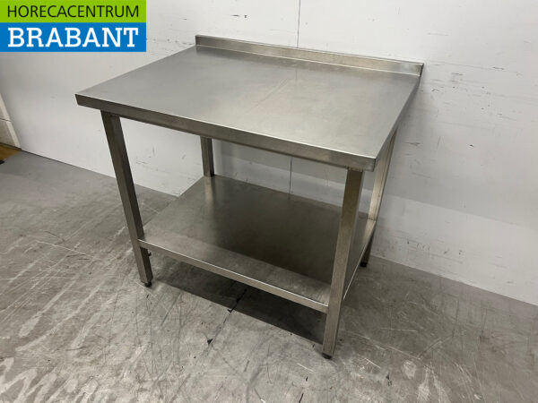 Stainless steel Worktable with undershelf 95 x 70 x 89.5 cm Catering - Image 2