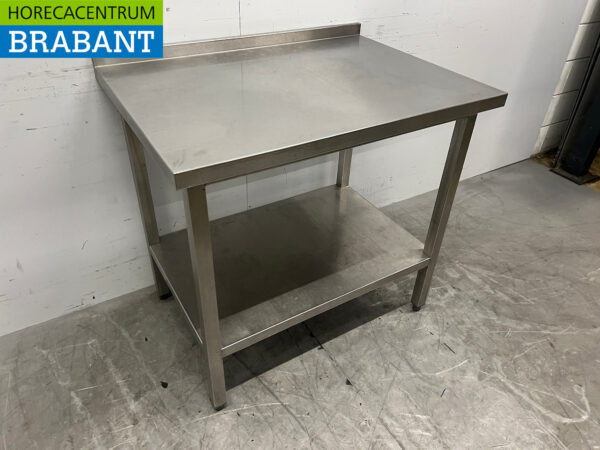 Stainless steel Worktable with undershelf 95 x 70 x 89.5 cm Catering - Image 3
