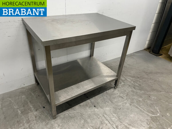 Stainless steel Worktable with undershelf 100 x 70 x 92 cm Catering - Image 3