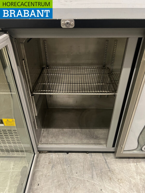 Stainless steel Efficold Bar Refrigerator 3 folding doors 201,5 cm 230V Horeca - Image 4
