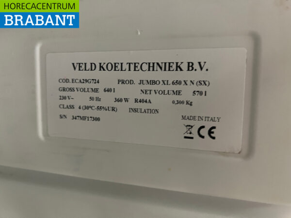 Stainless steel Jumbo Freezer 640 liters 230V Catering - Image 5
