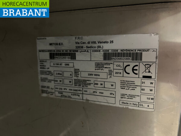 Stainless steel Metos Single Door Freezer 617 liters 230V Catering - Image 5