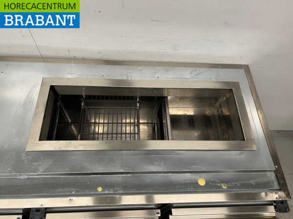 Stainless steel Sagi Refrigerated Workbench 2 doors and 2 drawers 185 cm 230v Catering - Image 4