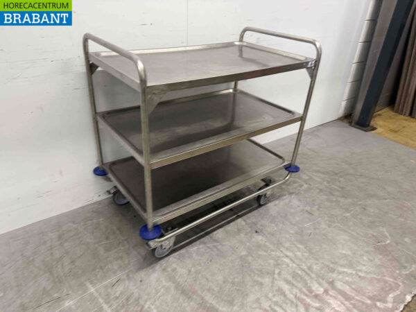 Stainless steel Hupfer Serving Trolley 102.5 cm Horeca - Image 2