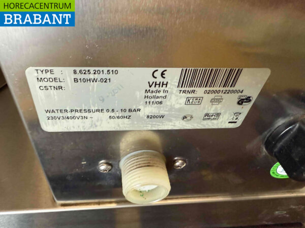 Stainless steel Bravilor Bonamat B10HW Double coffee machine 2 x 10 liters Hot water 400V Horeca - Image 4