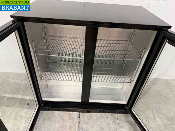Stainless steel Maxxfrost Bar Refrigerator 2 folding doors 90,5 cm 230V Horeca - Image 4