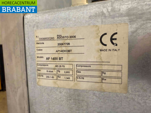 Stainless steel Rubbens Double Door Freezer 1400 liters 230V Horeca (kopie) - Image 6