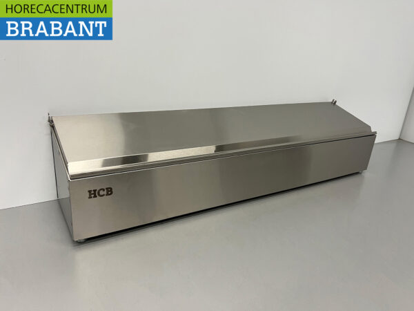 Stainless steel HCB GN tray holder with lid 6 x 1/6 gastronorm GN 106 cm Horeca - Image 2