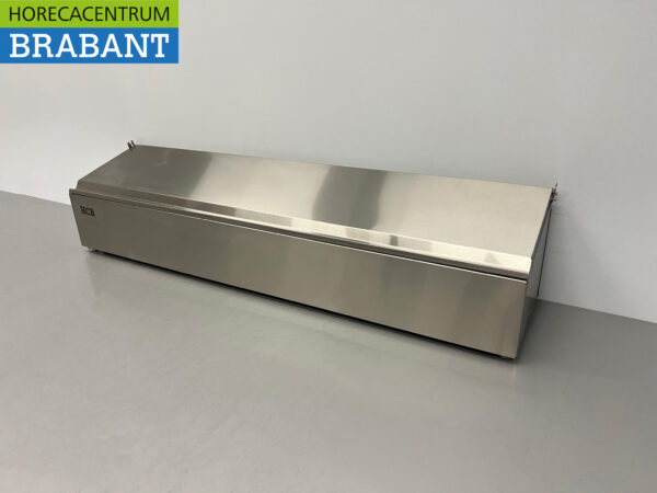 Stainless steel HCB GN tray holder with lid 6 x 1/6 gastronorm GN 106 cm Horeca - Image 3