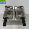 Stainless steel HCB Double Fryer Fryer 2 x 8 liters 230V Catering - Image 5