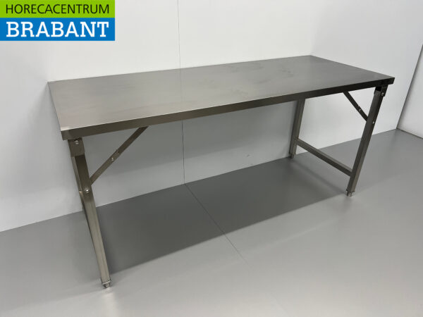 Stainless steel HCB Collapsible Work Table 180 x 70 x 85 cm Catering - Image 3