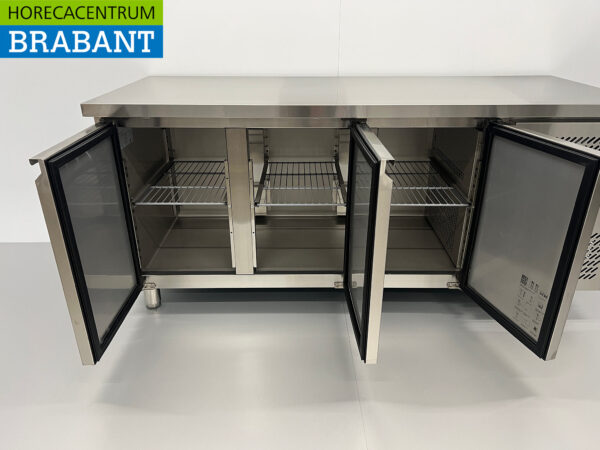 Stainless steel HCB Refrigerated Workbench 3 doors 179,5 cm 230V Horeca - Image 4