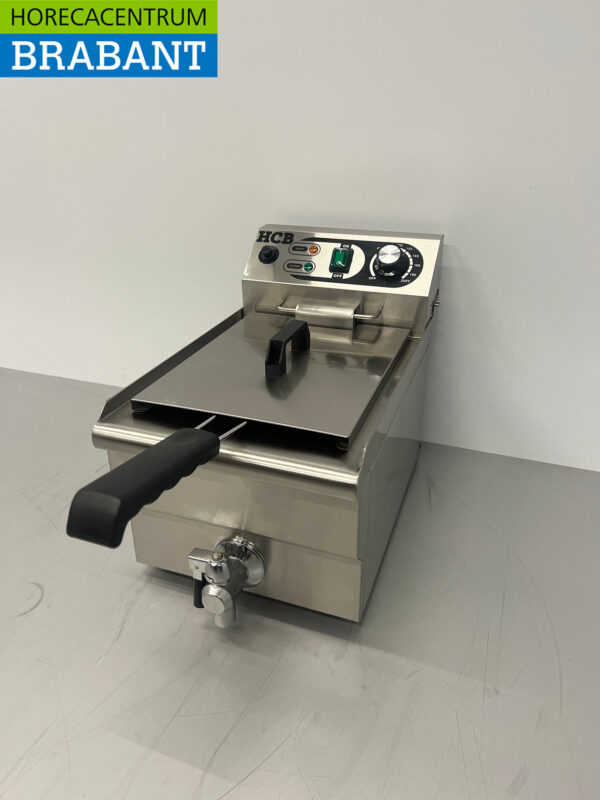 Stainless steel HCB Fryer Fryer with drain valve 10 liter 230V Catering - Image 3