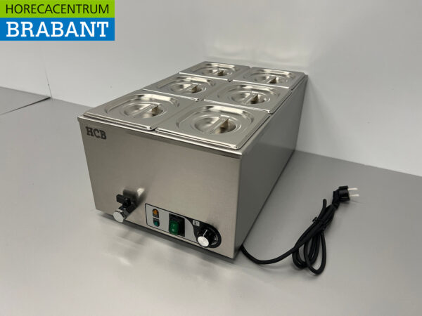 Stainless steel HCB Bain marie 6 x 1/6 GN 230V Horeca - Image 3