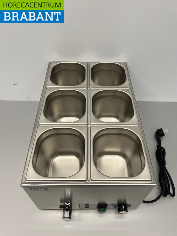 Stainless steel HCB Bain marie 6 x 1/6 GN 230V Horeca - Image 5