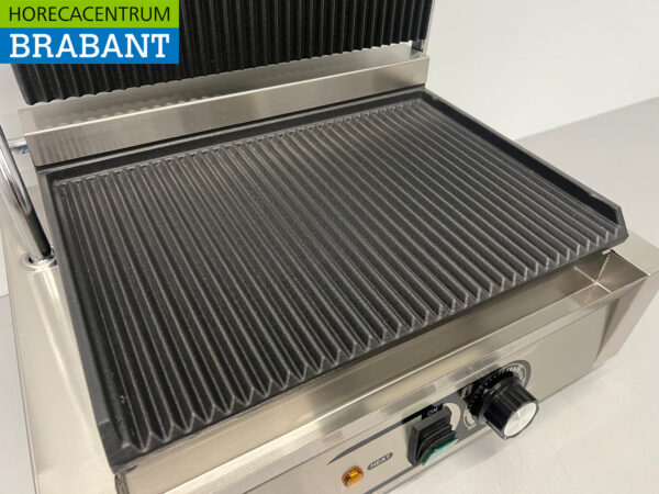 Stainless steel HCB Contact grill Paninigrill Ribbed 230V Catering - Image 5