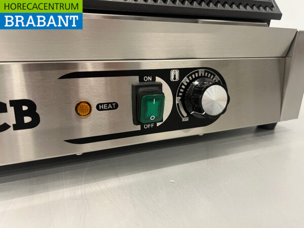 Stainless steel HCB Contact grill Paninigrill Ribbed 230V Catering - Image 6