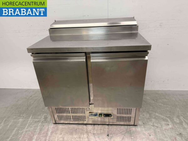 Stainless steel KBS Refrigerated Workbench 2 doors 90.5 cm 230V Horeca