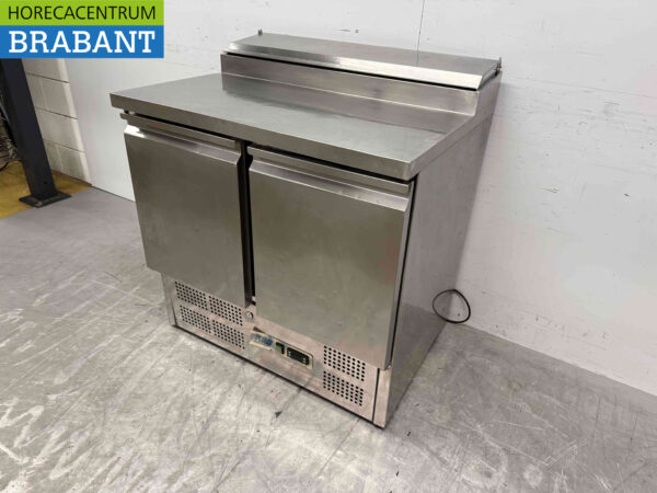 Stainless steel KBS Refrigerated Workbench 2 doors 90.5 cm 230V Horeca - Image 2