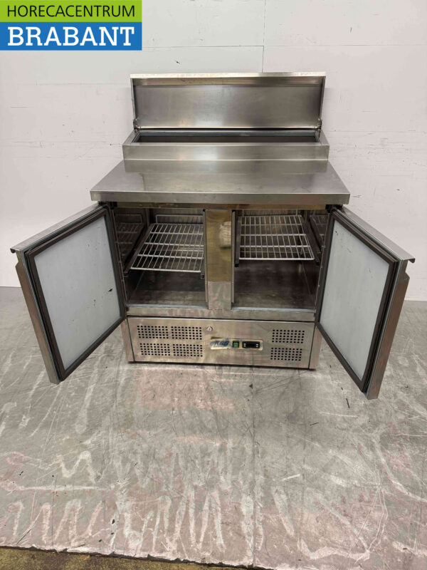 Stainless steel KBS Refrigerated Workbench 2 doors 90.5 cm 230V Horeca - Image 4