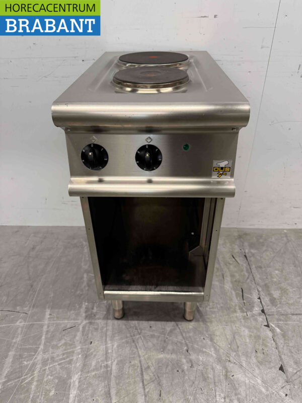 Stainless steel Olis 2 burner electric stove stove 40 cm 400V Horeca