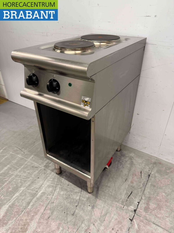 Stainless steel Olis 2 burner electric stove stove 40 cm 400V Horeca - Image 4