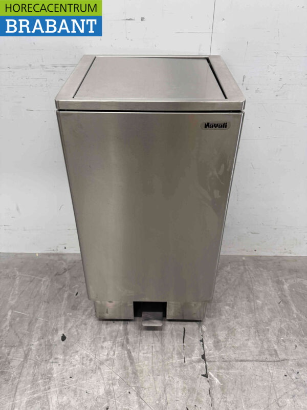 Stainless steel Josto Waste Bag Holder Trash can with foot operation 120 liters Catering (kopie)