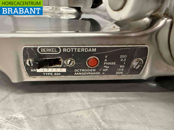 Berkel 834 Meat slicer Slicer with scale 230V Catering Butchery - Image 4