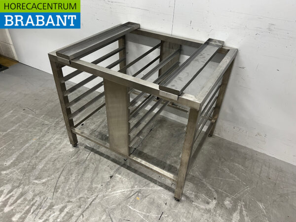 Stainless steel base for steamer, oven 90 x 70 x 74.5 cm Catering - Image 2