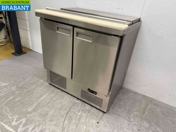 Stainless steel Saladette Refrigerated Workbench 90.5 cm 230V Horeca - Image 2