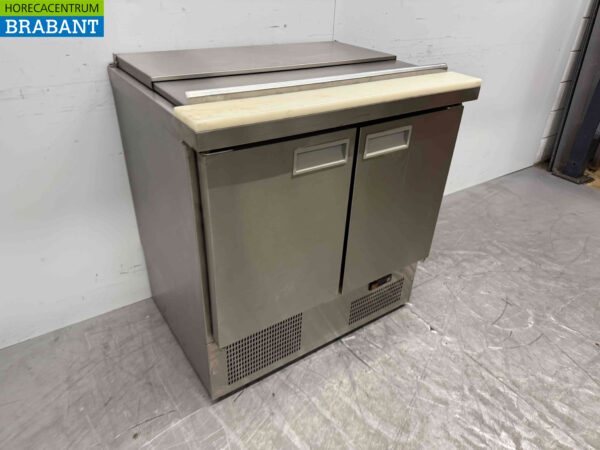 Stainless steel Saladette Refrigerated Workbench 90.5 cm 230V Horeca - Image 3