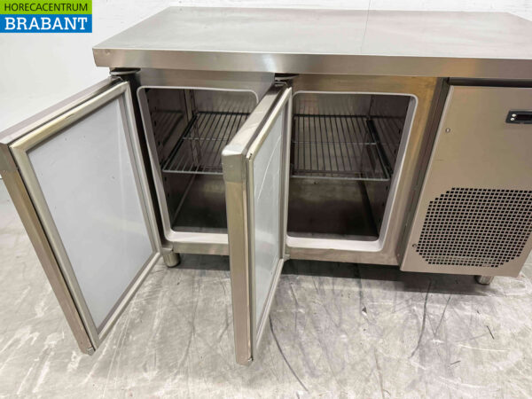 Stainless steel Refrigerated Workbench 2 doors 133 cm 230V Catering - Image 4