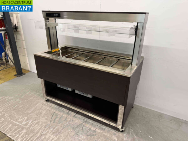 Wheeled Afinox Refrigerated Buffet Buffet Refrigerated 4 x 1/1 GN 149,5 cm 230V Horeca (kopie) - Image 2