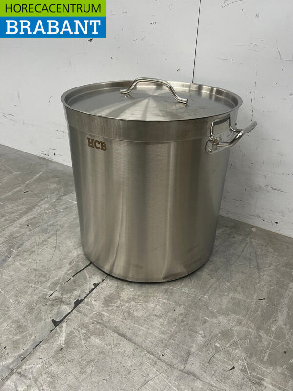 HCB Stainless Steel Soup Pan Cooking Pan Induction 41 x 42 cm 50 liter Catering (kopie) - Image 2