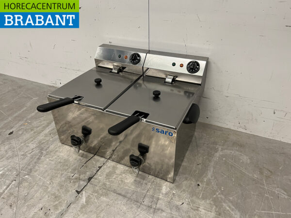 HCB Stainless Steel Double Fryer Frying 2 x 16 liters 230V Catering (kopie) - Image 2