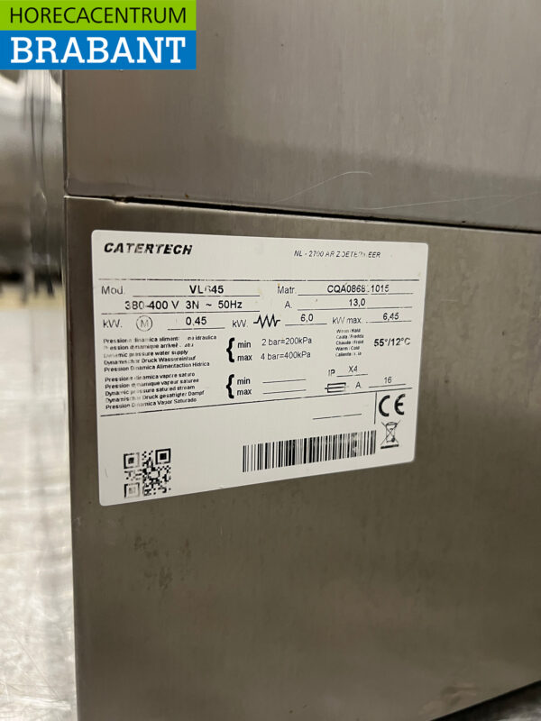 Stainless steel Zanussi NUC3 Dishwasher 400V Catering (kopie) - Image 6