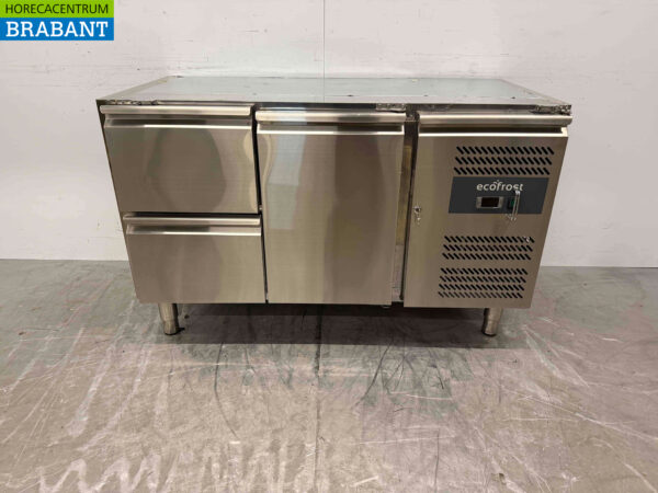 Stainless steel Refrigerated Workbench 2 doors 133 cm 230V Catering (kopie)
