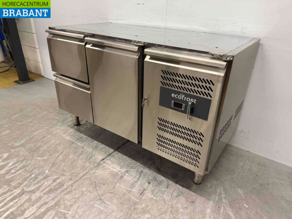 Stainless steel Refrigerated Workbench 2 doors 133 cm 230V Catering (kopie) - Image 2