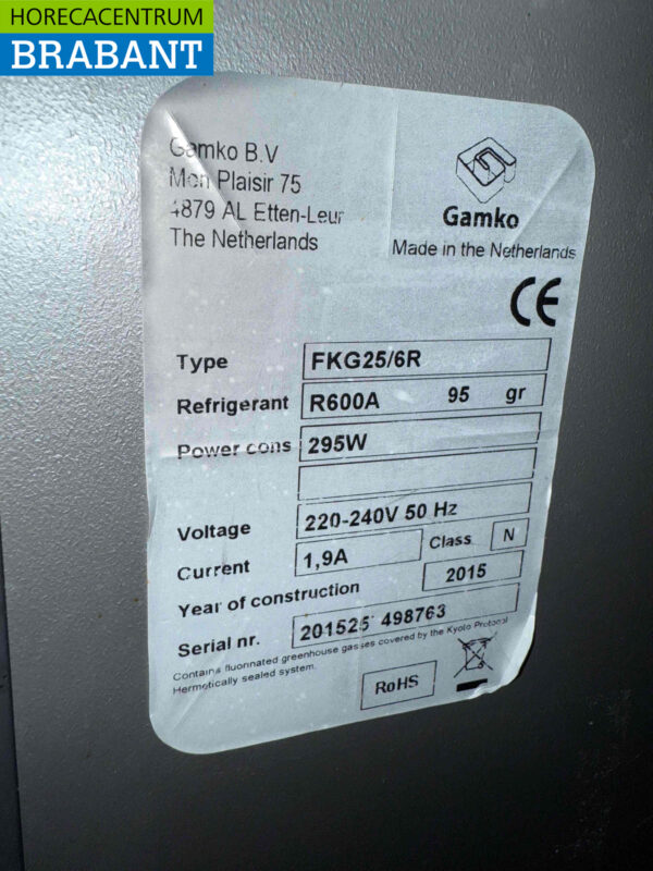 Gamko FK25/6R keg cooler keg cooler 111 cm 230V Horeca (kopie) - Image 5
