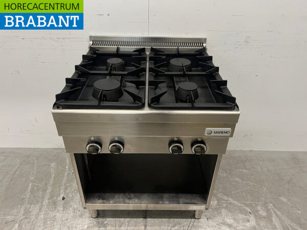 Stainless steel Mareno 4 burner stove 70 cm Horeca
