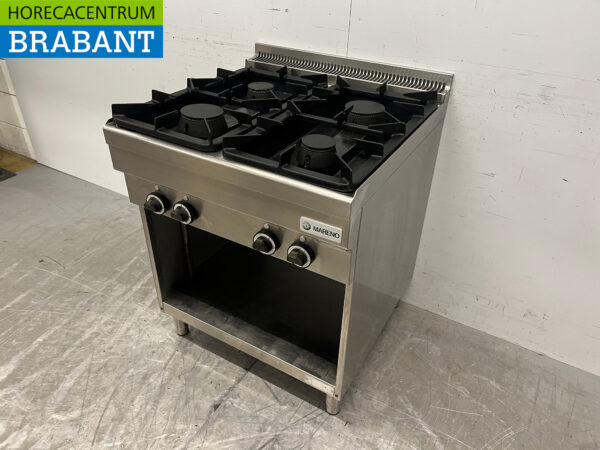Stainless steel Mareno 4 burner stove 70 cm Horeca - Image 2