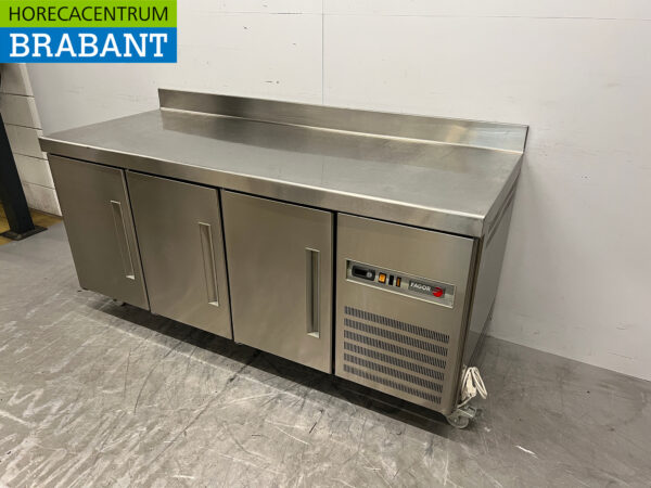 Stainless steel Fagor Mobile Refrigerated Workbench 3 doors 180 cm 230V Horeca - Image 2