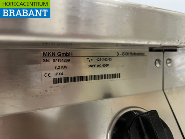 Stainless steel MKN Baking line Electric stove with griddle and fryer 170 cm 400V Horeca - Image 8
