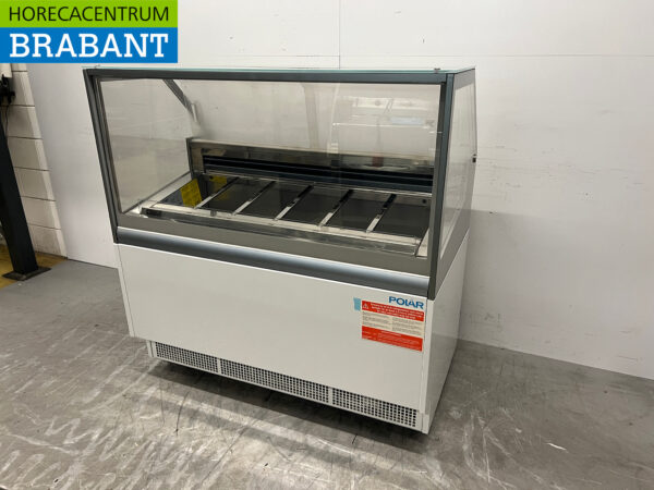 Polar UA058 Scoop ice cream display case 6 trays 230V Catering - Image 2