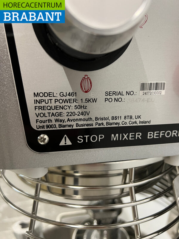 Buffalo GJ461 Planet Mixer Mixer Cutter stainless steel tub 29 liters 230V Catering - Image 10