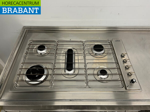 Stainless steel Sink Table double sinks Premium-line Welded model 200 cm Catering (kopie) - Image 5