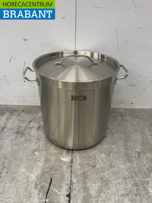 Stainless steel HCB Soup Pan Cooking Pan Induction 30.5 x 31.5 cm 21 liter Catering (kopie)