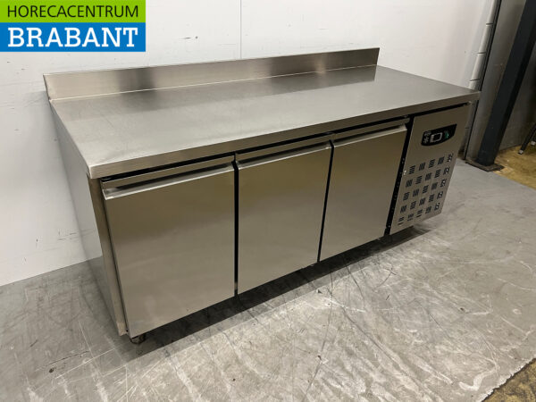 Stainless steel Fagor Mobile Refrigerated Workbench 3 doors 180 cm 230V Horeca (kopie) - Image 3